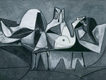 Pablo Picasso, Reclining Woman Reading on display at the Guggenheim's "Picasso Black and White" exhibition, one of Time Out's 101 things to do in New York City in the fall