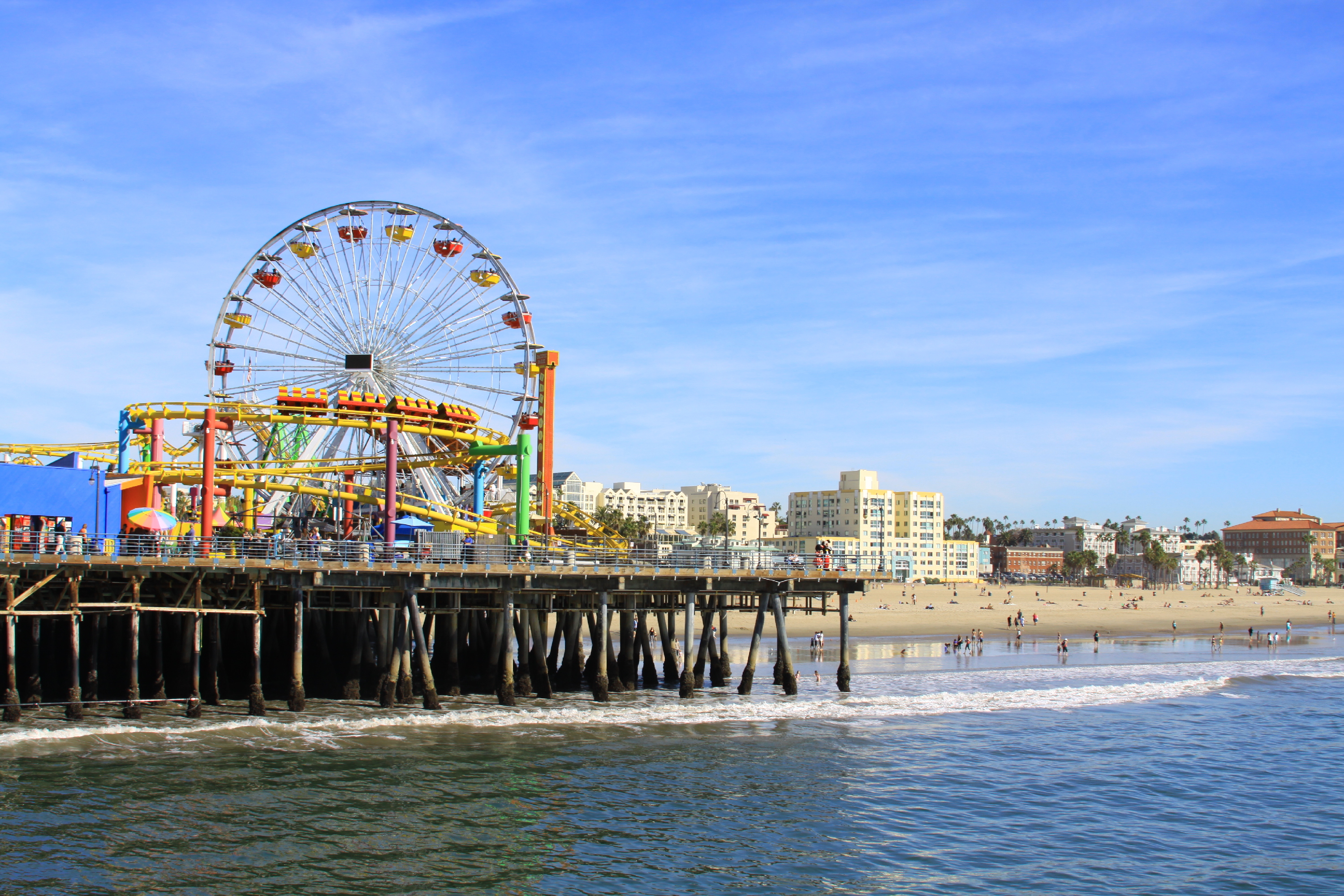 Santa Monica Pier Attractions In Downtown Santa Monica Los Angeles