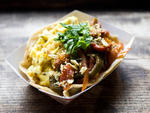 Breakfast taco with chorizo at Whirlybird