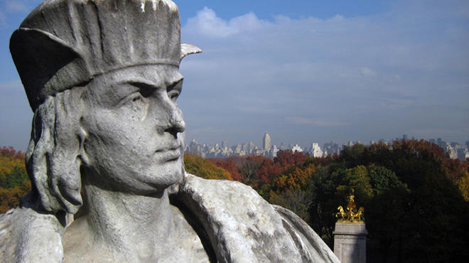 Christopher Columbus statue in Columbus Circle