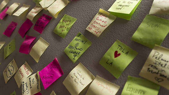 The Secret Spots Wall at Time Out Los Angeles' launch party.