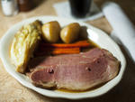 House-cured corned beef & cabbage at Tom Bergin's
