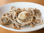 Smoked bucatini carbonara at Superba Snack Bar