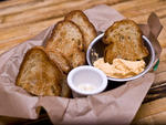 Beer cheese and toast at Earl's Beer and Cheese