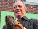 Staten Island Chuck and Mayor Bloomberg