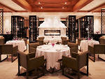 The dining room at Wolfgang Puck at the Hotel Bel-Air.