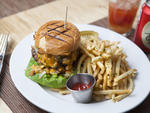 BLD House burger at BLD