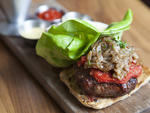 Stella burger at Café Stella