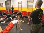 Boot camp class at Warrior Fitness