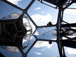 Installation view of Tomás Saraceno, Cloud City at the Metropolitan Museum of Art