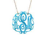BaubleBar acrylic script monogram necklace (up to three characters), $49 (normally $58), at the Bar at BaubleBar, 230 Fifth Ave at 27th St, suite 612 (thebar.baublebar.com). Mention TONY15 to receive this discount and 15 percent off any item in the store 