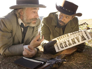 Christoph Waltz and Jamie Foxx in Django Unchained