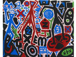 A.R. Penck, Dreigeteiltes Problem (Tripartite Problem), 2011