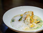 Seared monkfish at Manzanilla