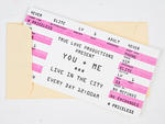 A. Favorite Design Love Rock Ticket card