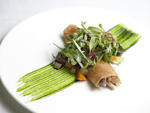 Wild mushroom and buckwheat crepe at Hatfield's