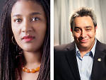L–R: Lynn Nottage and Stephen Guirgis