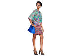 Duro Olowu for JCP paisley jacket, $35; gingham shorts, $25; crossbody satchel, $40; and leaf-print heels, $50