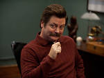 Pictured: Nick Offerman as Ron Swanson