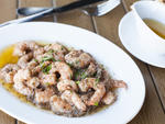 Grilled spotted prawns at Fickle