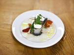 Roll mops (pickled herring fillets) at Allswell 