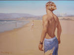 Deni Ponty, Study for the Edge of the West, 1992, Oil on canvas, 16 x 24 in. From the Andrew Sie Collection