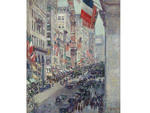 Childe Hassam, Flags, Fifth Avenue, 1917