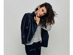 T by Alexander Wang striped long-sleeved linen T-shirt, $110, at Alexander Wang, 103 Grand St at Mercer St (212-977-9683). Anna Sui studded leather motorcycle jacket, $1,575, available at the end of March at Anna Sui, 113 Green St at Prince St (212-941-84