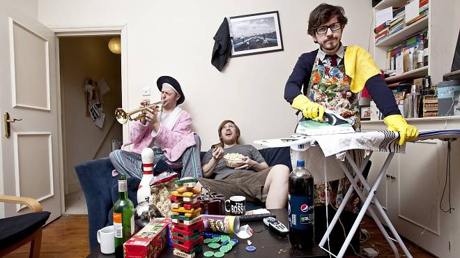 Pappy's get ready for action: (L-R) Tom Parry, Ben Clark, Matthew Crosby
