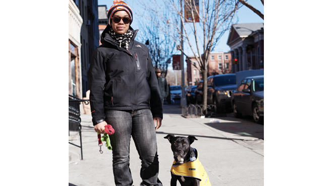 Public eye: Allison Davis, 32, and Bunny, 11