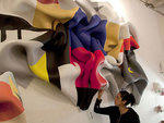 Marela Zacarias at work on 163–213 Manhattan, 2013