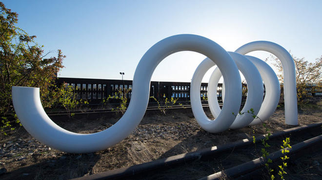 Carol Bove, "Caterpillar"