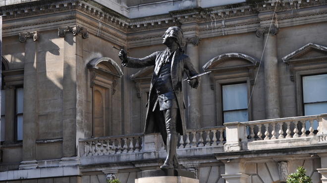Statue and exterior
