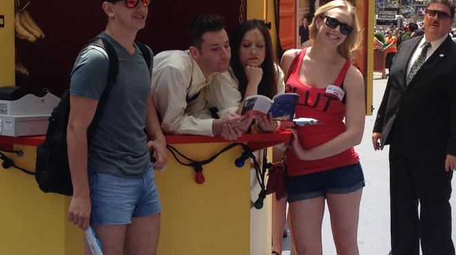 Bluth's Original Frozen Banana Stand in Times Square