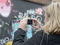 Woman taking photos Woman taking photos