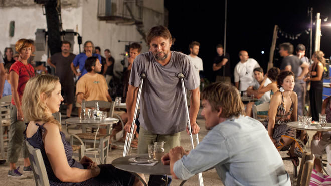 Left to right: Julie Delpy, Richard Linklater and Ethan Hawke of Before Midnight