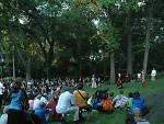 Follow New York Classical Theatre's roving performance, one of the best free things to do this summer. Pictured: New York Classical Theatre performing in Central Park 2012