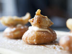 Chicken and donuts at Sixth St. Tavern