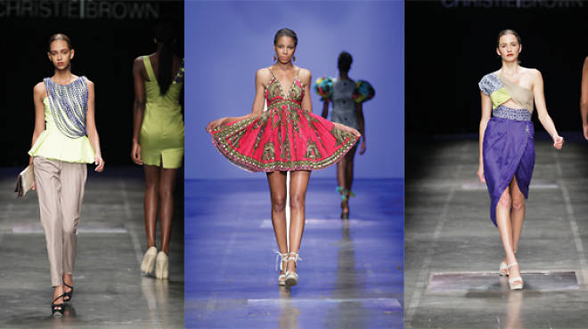 Christie Brown on the catwalk