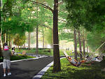 Rendering of Hammock Grove at Governors Island