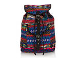 Zig zag ikat backpack.