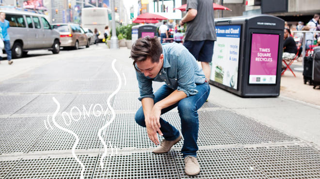 "Times Square" sound installation by Max Neuhaus