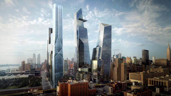 Rendering of the Hudson Yards complex