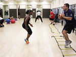 Gridiron workout at Harbor Fitness