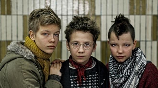 From left, Liv LeMoyne, Mira Barkhammar and Mira Grosin in We Are the Best!