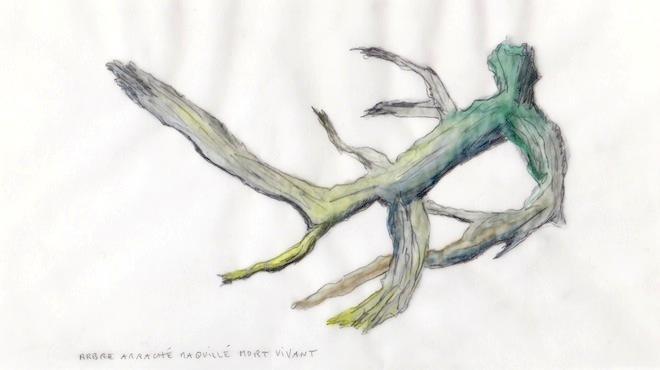 Virginie Yassef, L'objet du doute. Dessin préparatoire. Courtesy galerie Georges-Philippe & Nathalie Vallois, Paris.