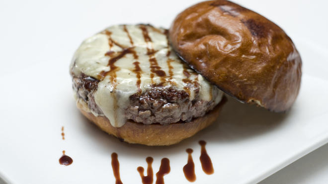 Truffle burger at Umami Burger
