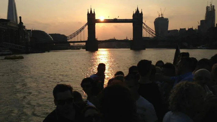 Boat party in London