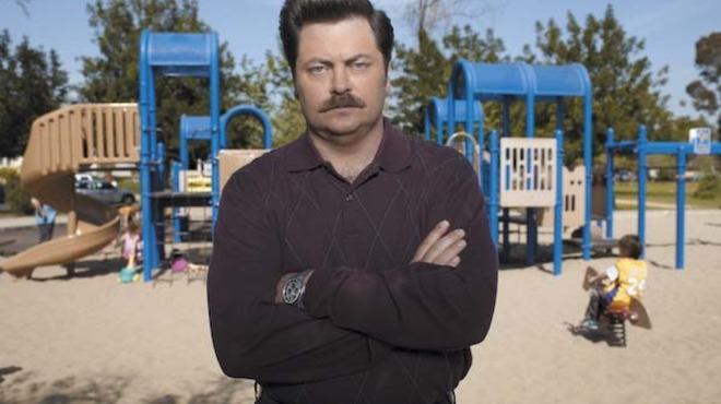 PARKS AND RECREATION -- Season: 3 -- Pictured: Nick Offerman as Ron Swanson -- Photo by: Mitchell Haaseth/NBC