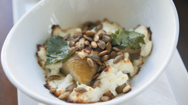Baked goat cheese at Red Door